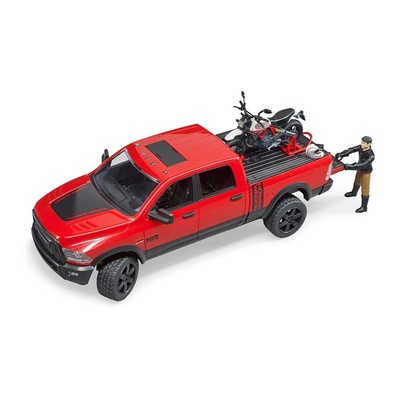 Bruder Ram 2500 Pickup Motorsiklet ve Sürücüsü BR02502
