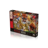 North American Animals, 1000 Parça Puzzle