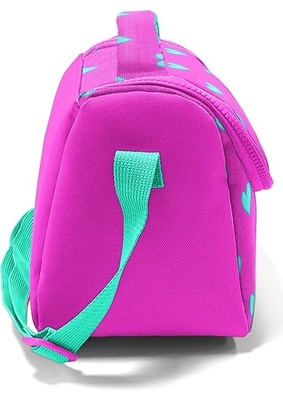 Coral High Kids Neon Pembe Su Yeşili Kalp Desenli Thermo Beslenme Çantası 11806