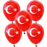 Ayyıldız Baskılı Balon 100'Lü