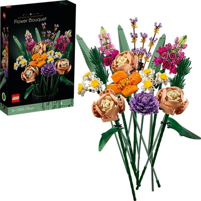 LEGO® ICONS Çiçek Buketi 10280 - Yetişkinler İçin LEGO® Botanik Koleksiyonunun Tamamlayıcısı Sergilenebilir Yaratıcı Model Yapım Seti (756 Parça)