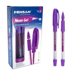 Pensan Neon Jel Kalem Violet Mor 1 Mm 12'Li