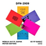 Nebula A4  P.P. Kapak Metod Defteri 60 Yp Kareli 12'Li Dfn-2909